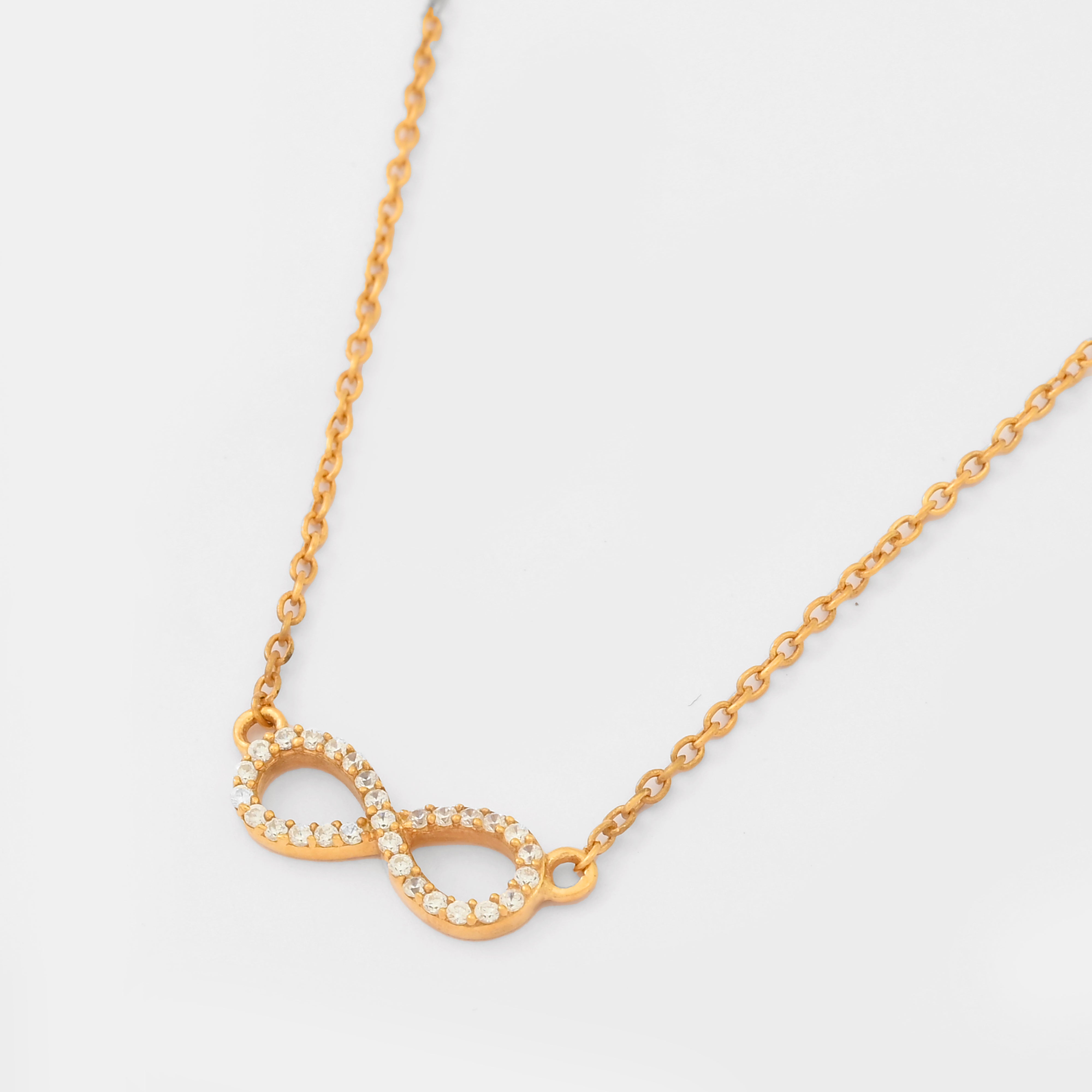 Infinity Moissanite Pendant Necklace