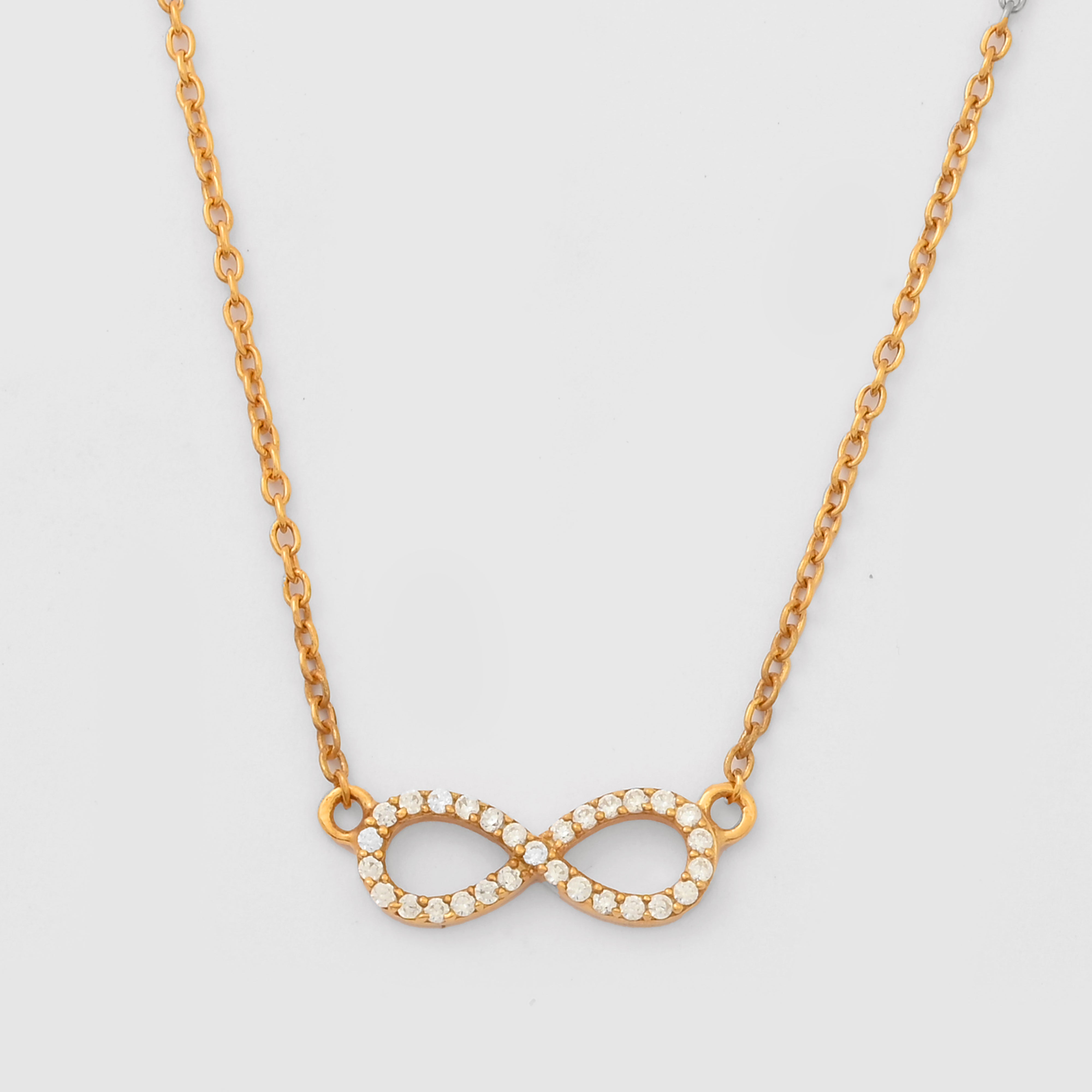 Infinity Moissanite Pendant Necklace
