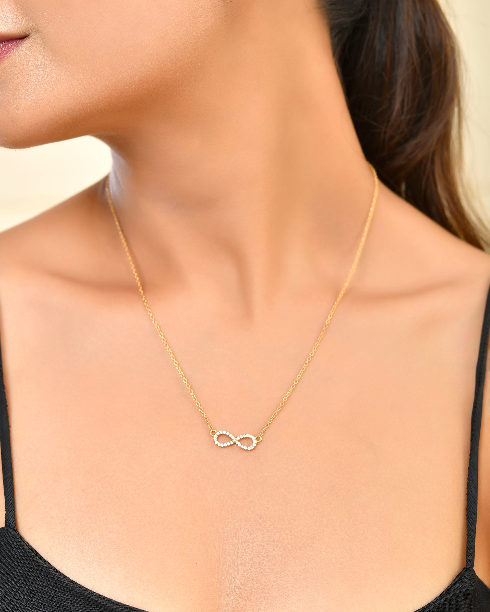 Infinity Moissanite Pendant Necklace