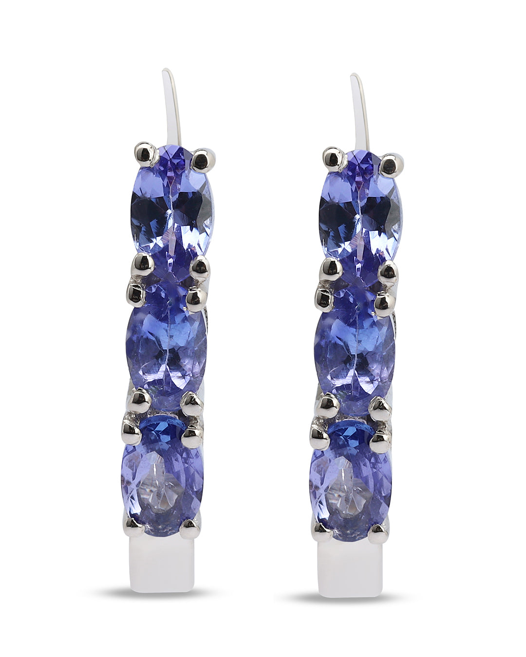 Classic Huggie Drop earrings in 92.5 silver with a modern touch.