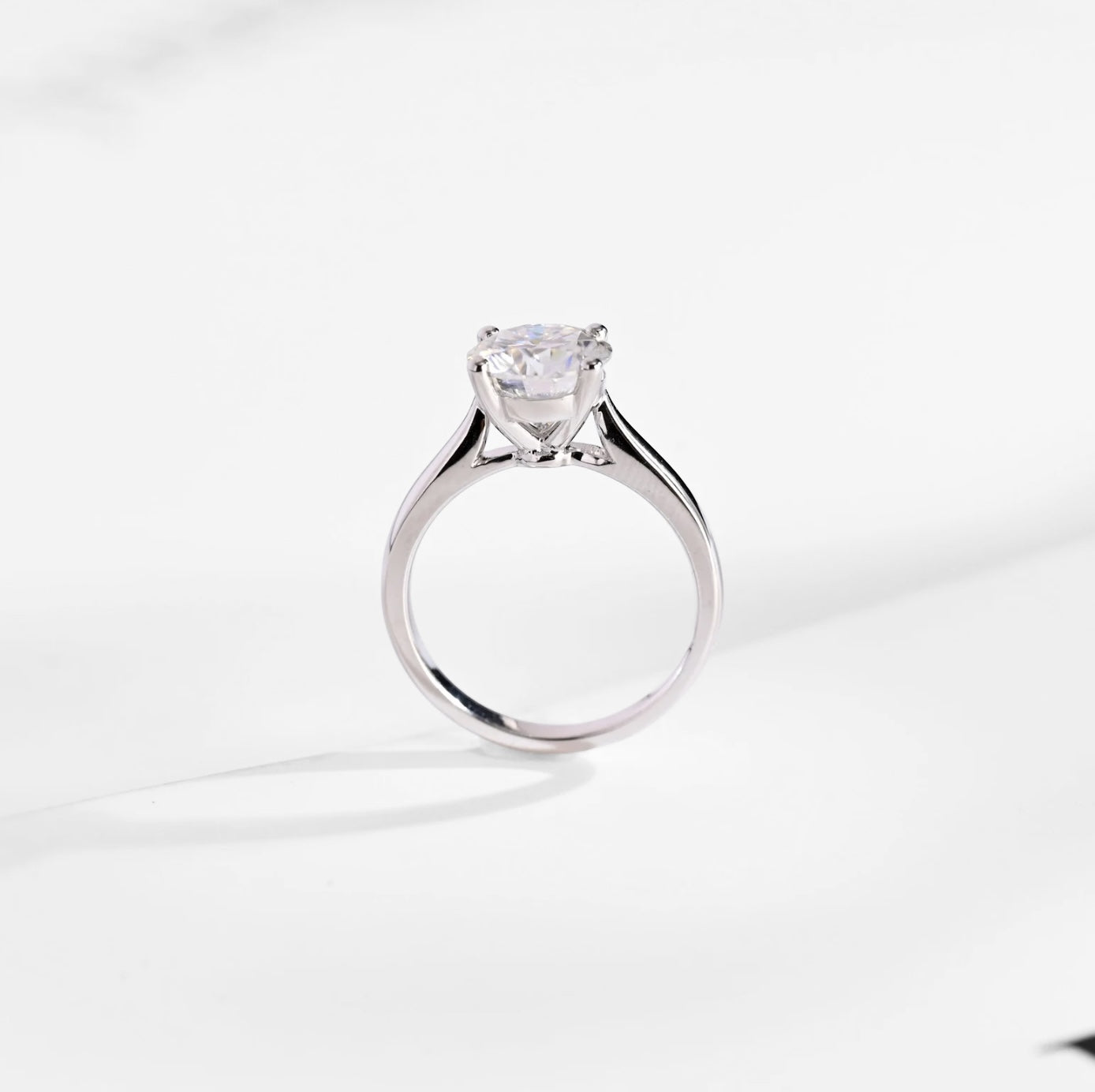 Round Moissanite Solitaire Classic Ring