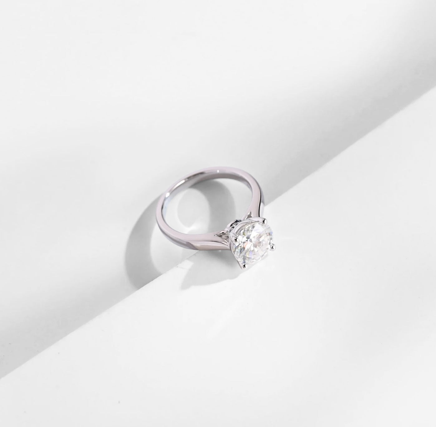 Round Moissanite Solitaire Classic Ring