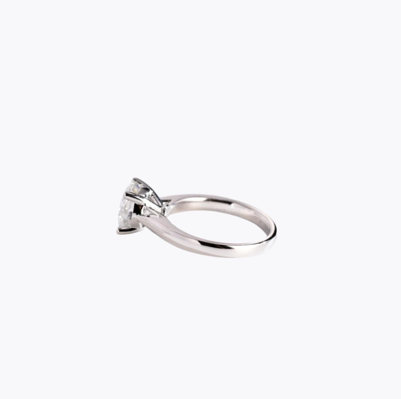 Round Moissanite Solitaire Classic Ring