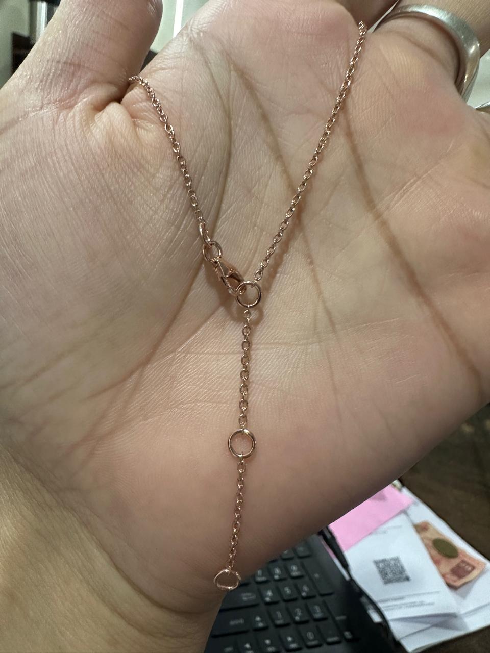 Moissanite Clover Pendant Necklace for women | Rose Gold, Mother of Pearl