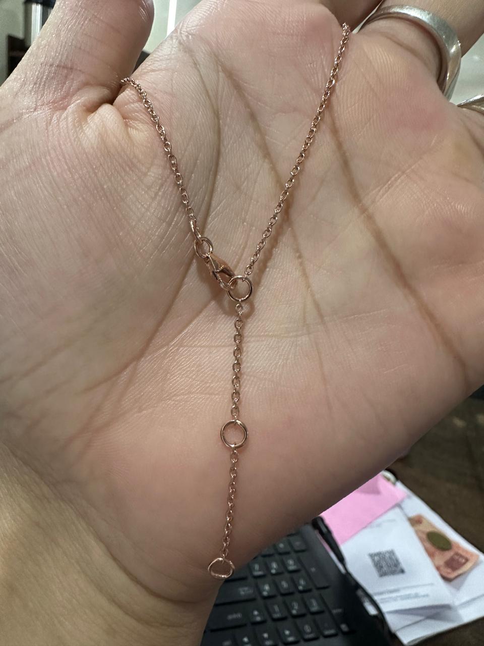 Moissanite Clover Pendant Necklace for women | Rose Gold, Mother of Pearl