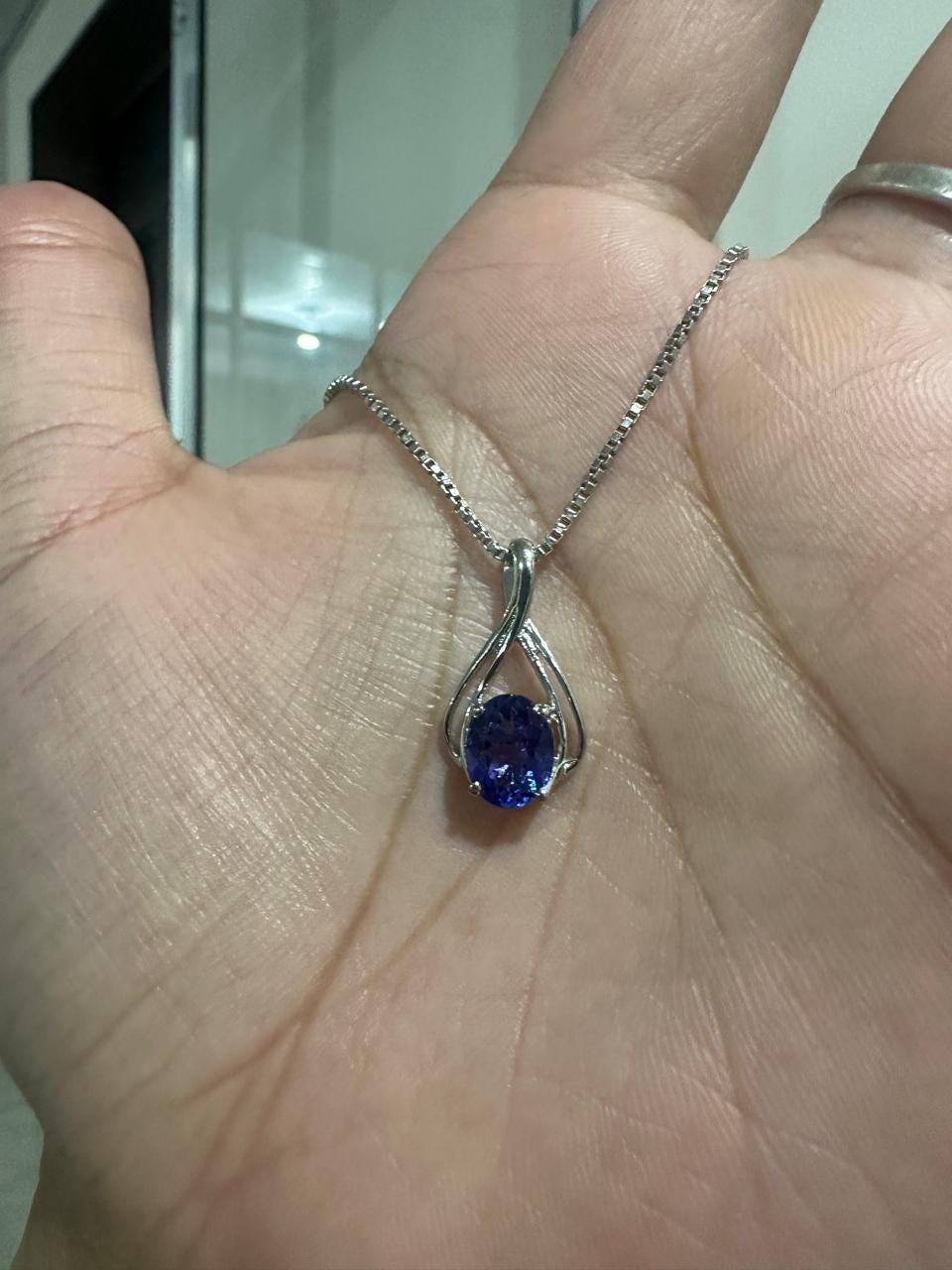 14k Gold Tanzanite Infinity Pendant | 2 CT Rare Blue Gemstone Necklace for her