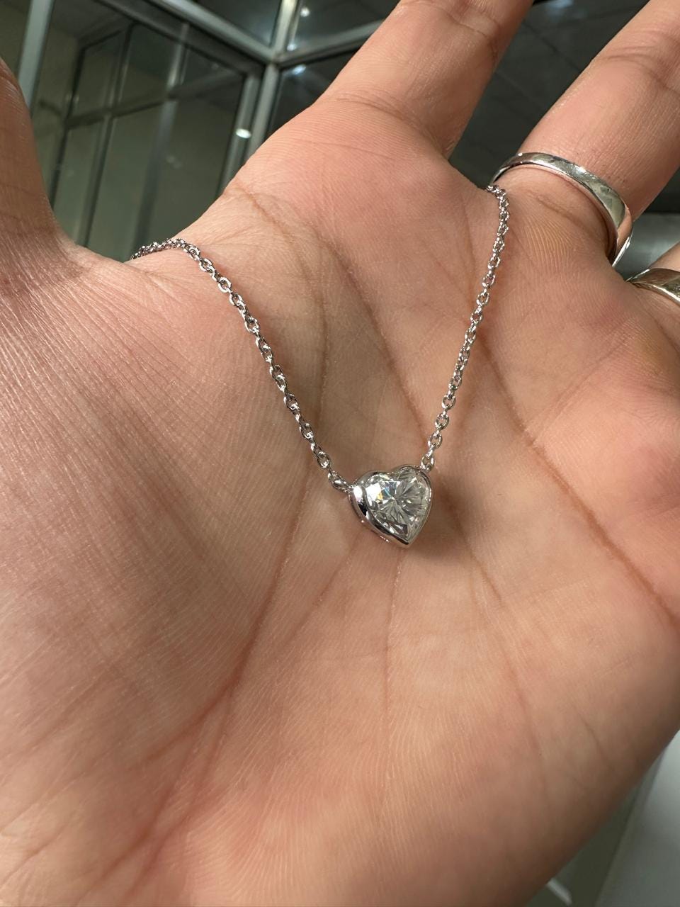 Heart Moissanite Solitaire Pendant | 3CT Diamond Alternative Gemstone Jewelry for her