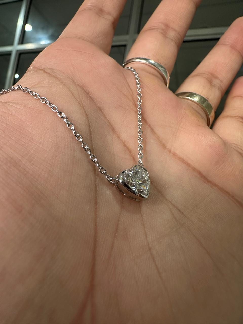 Heart Moissanite Solitaire Pendant | 3CT Diamond Alternative Gemstone Jewelry for her