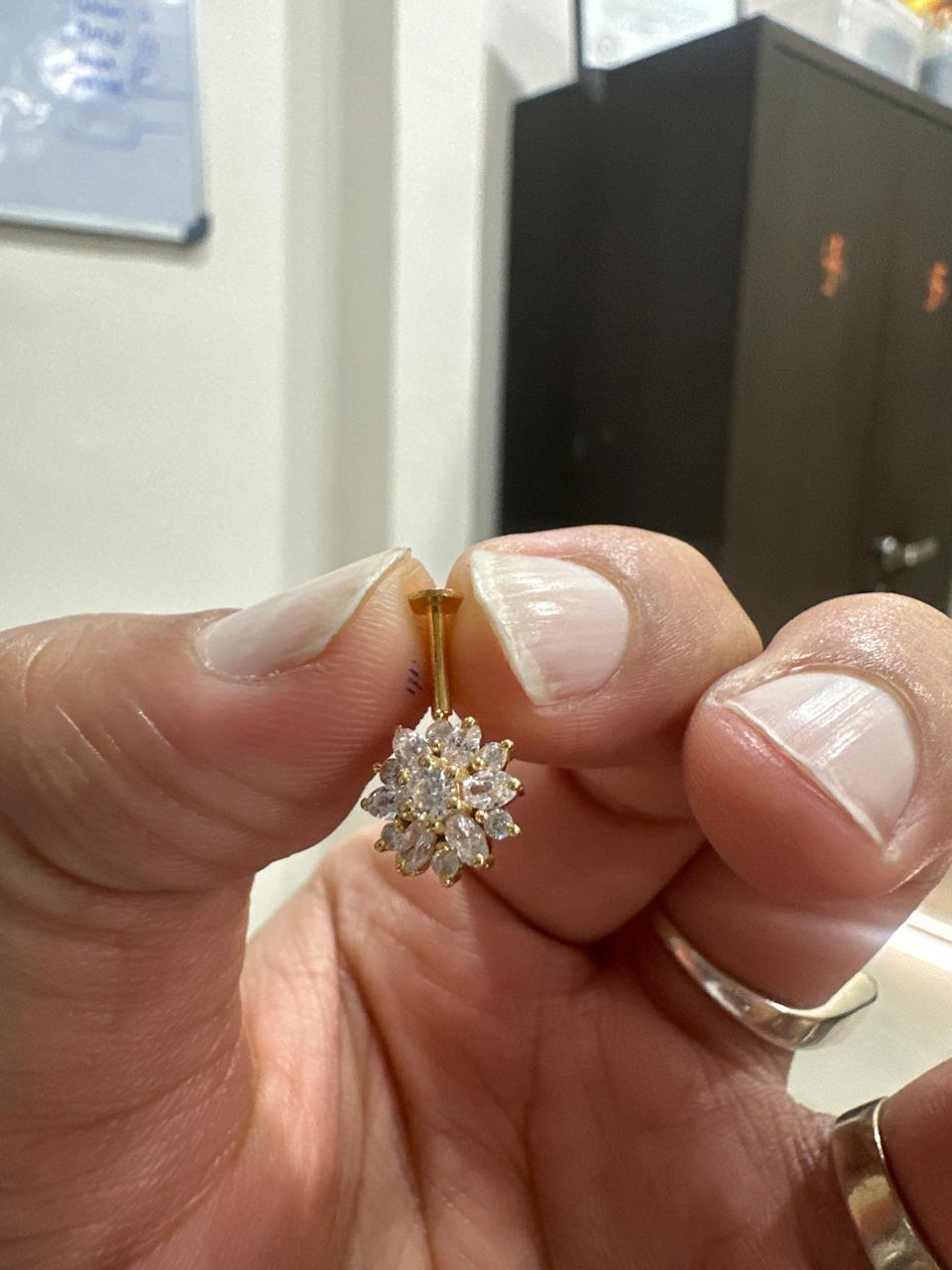 14K Gold Moissanite Earrings | South Screw Lock | Unique Jewelry for Gift