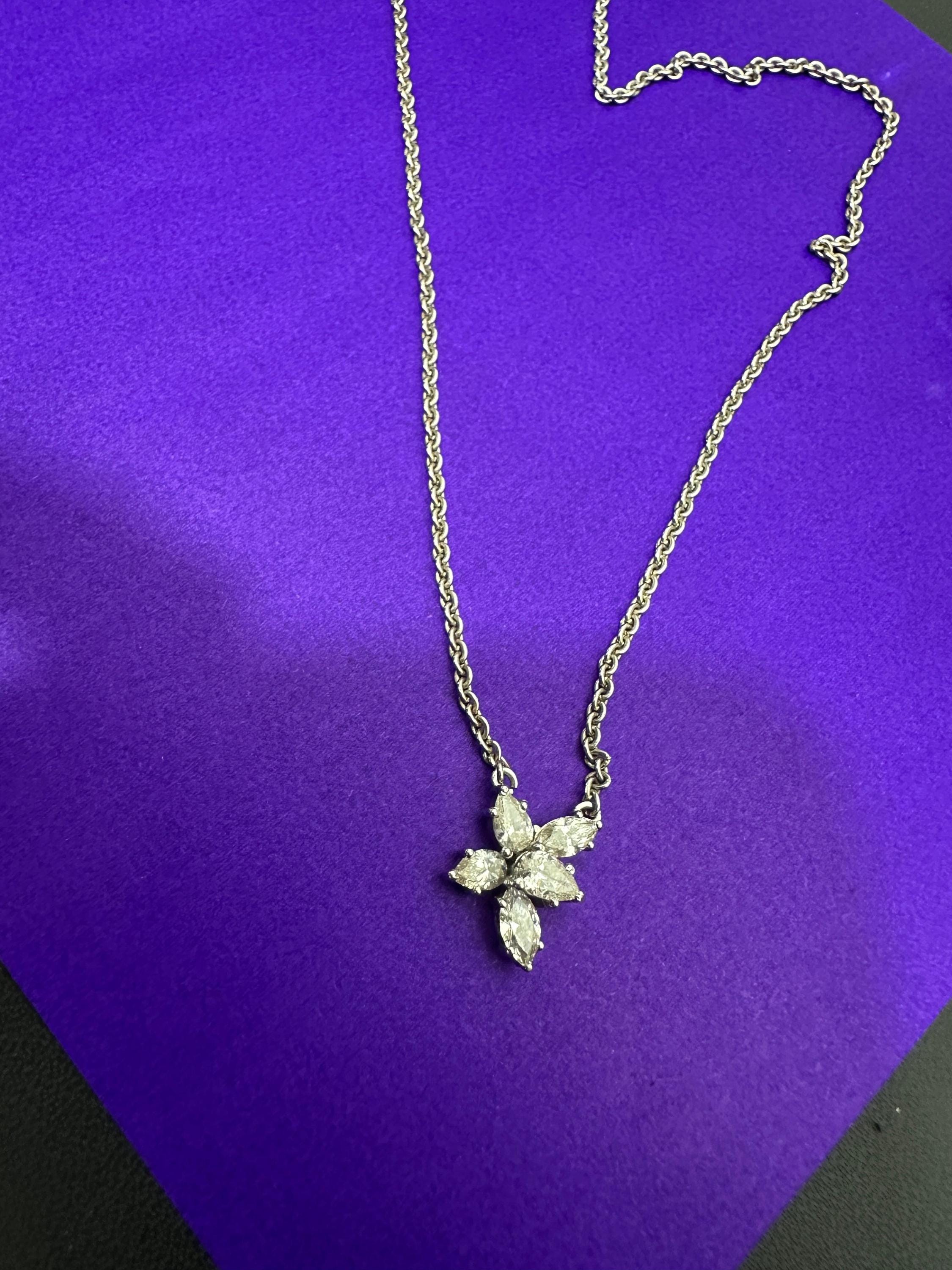 Diamond Butterfly Pendant Necklace | 14kt White Gold Finish, Fine Jewelry for Gift