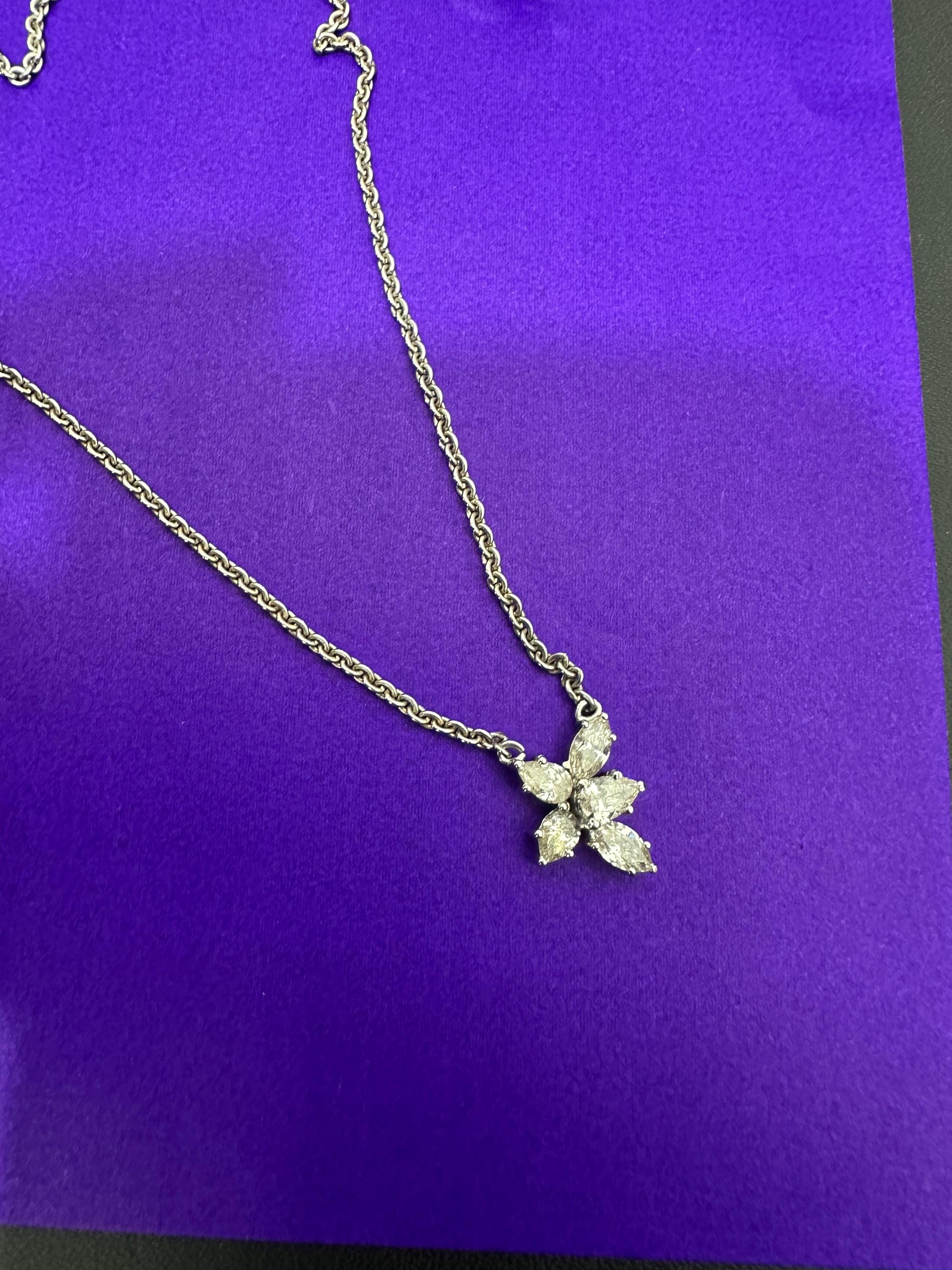 Diamond Butterfly Pendant Necklace | 14kt White Gold Finish, Fine Jewelry for Gift