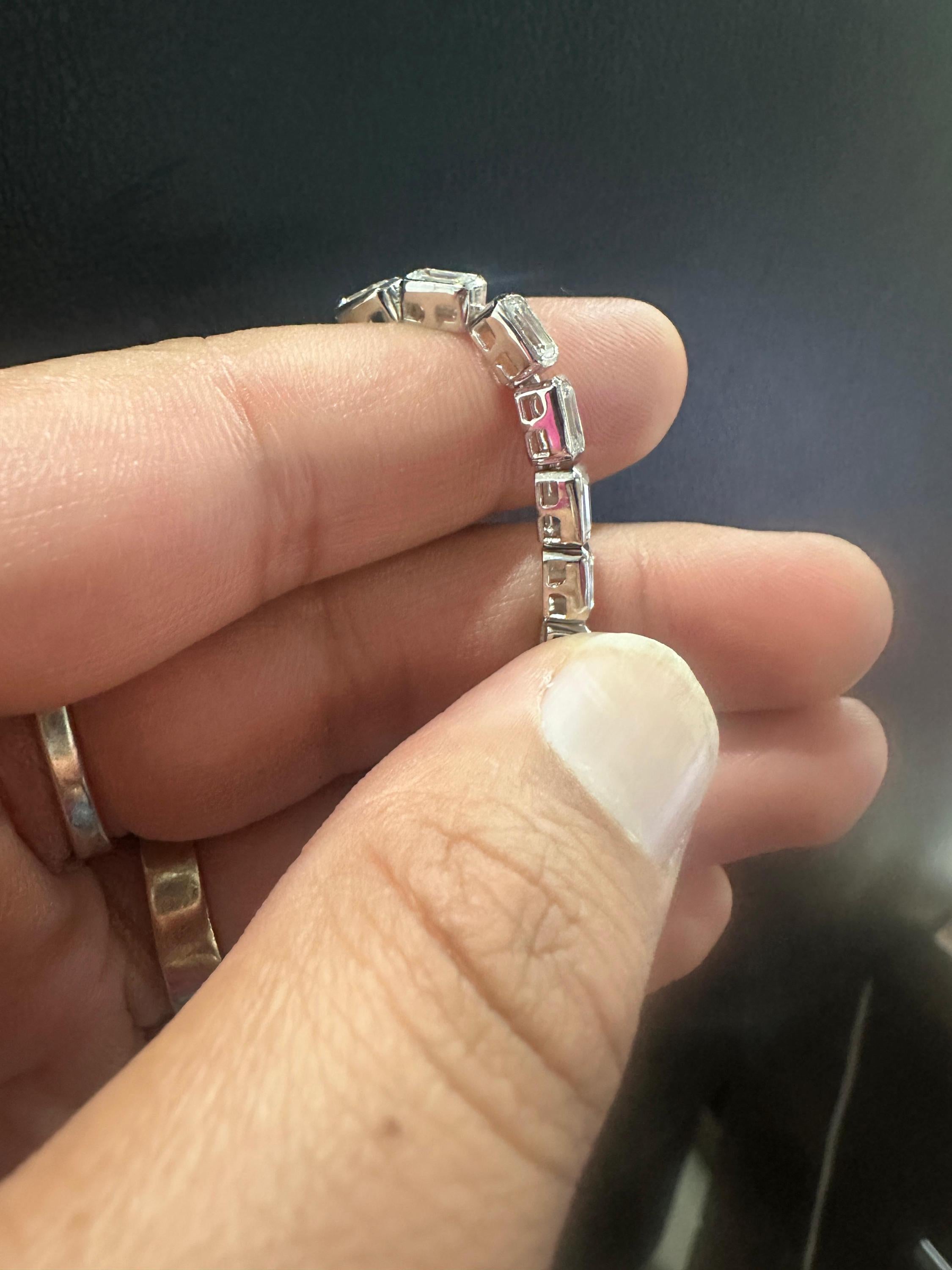 Men's Moissanite Tennis Bracelet | 925 Sterling Silver, 12 CT Luxury Gift for her