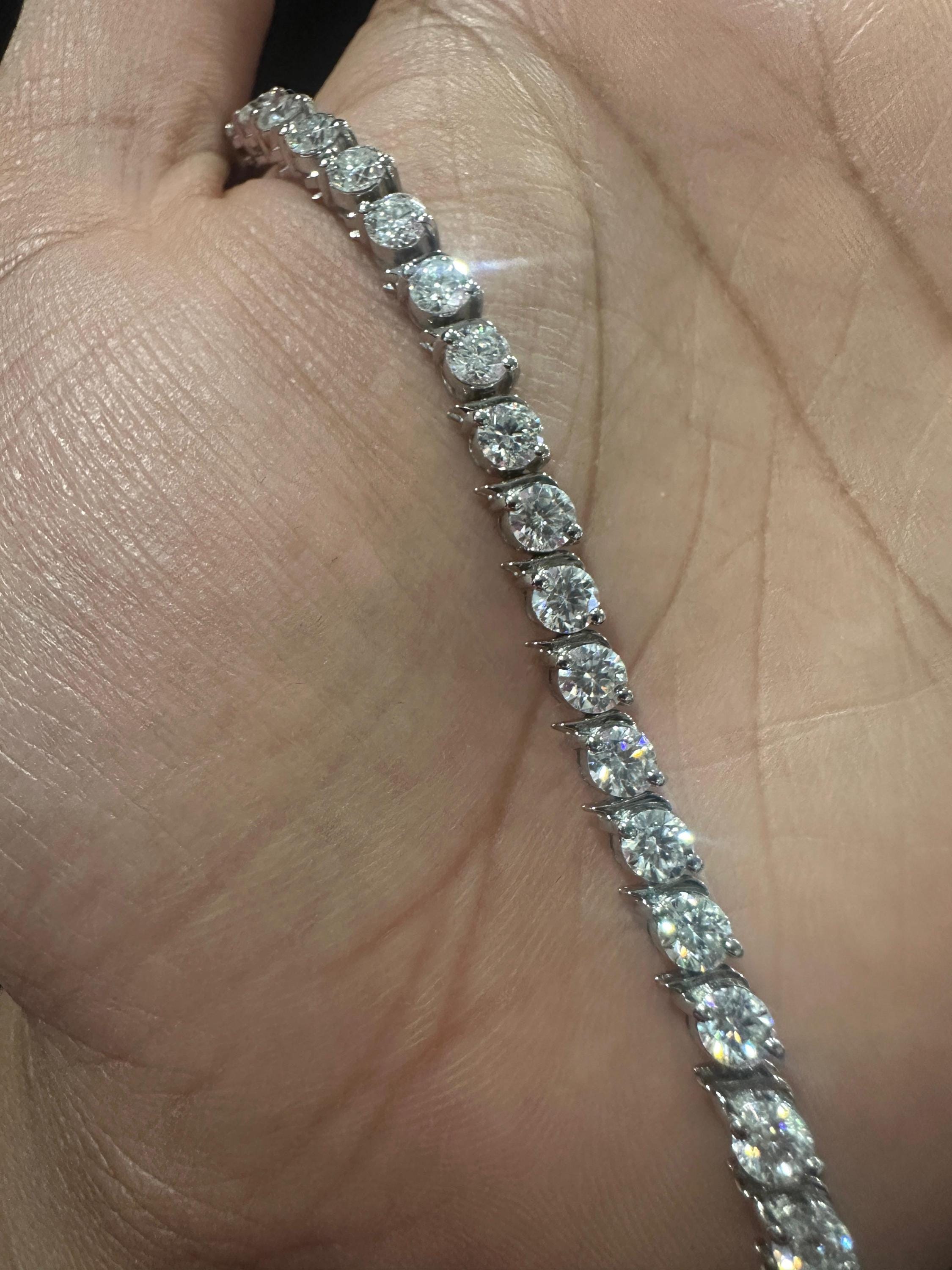 Custom Tennis Bracelet for Gift 925 Sterling Silver | Everyday wear Luxury Bracelet