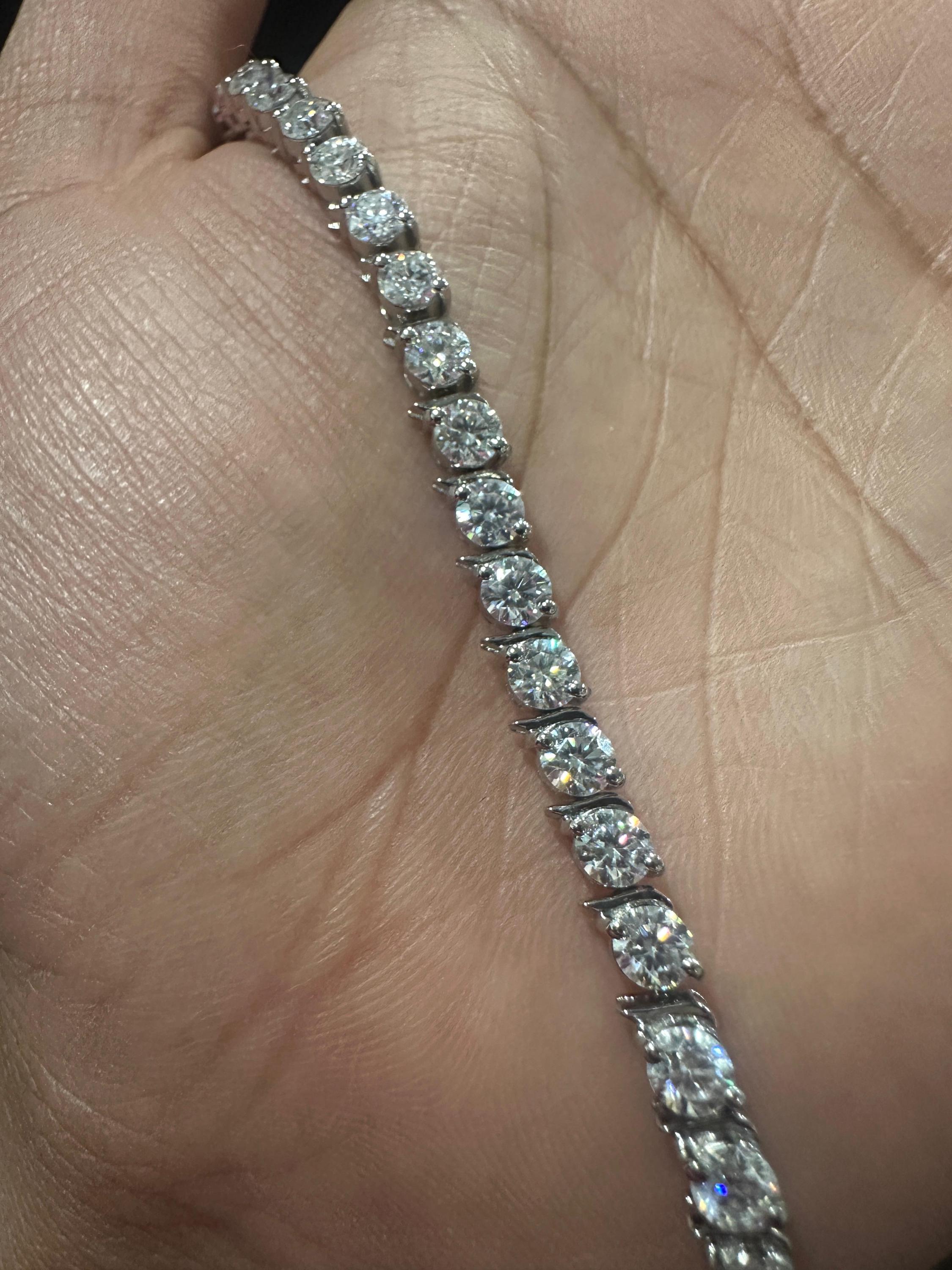 Custom Tennis Bracelet for Gift 925 Sterling Silver | Everyday wear Luxury Bracelet