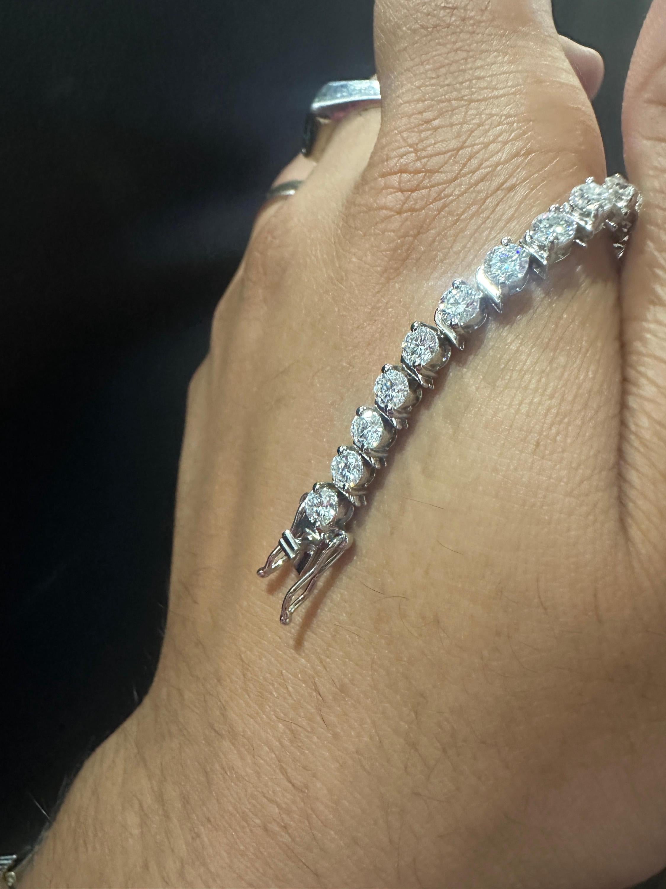 Custom Tennis Bracelet for Gift 925 Sterling Silver | Everyday wear Luxury Bracelet