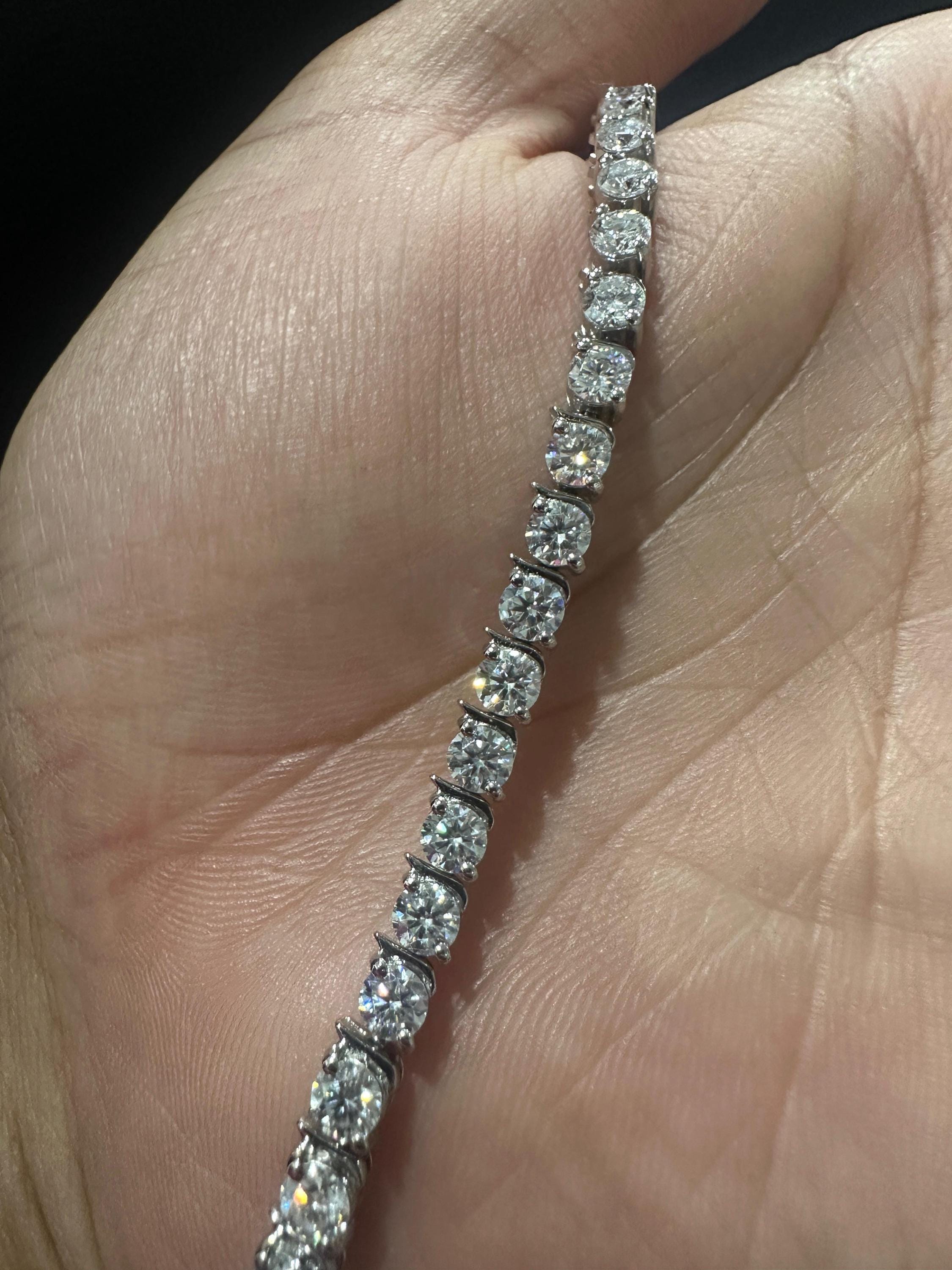 Custom Tennis Bracelet for Gift 925 Sterling Silver | Everyday wear Luxury Bracelet
