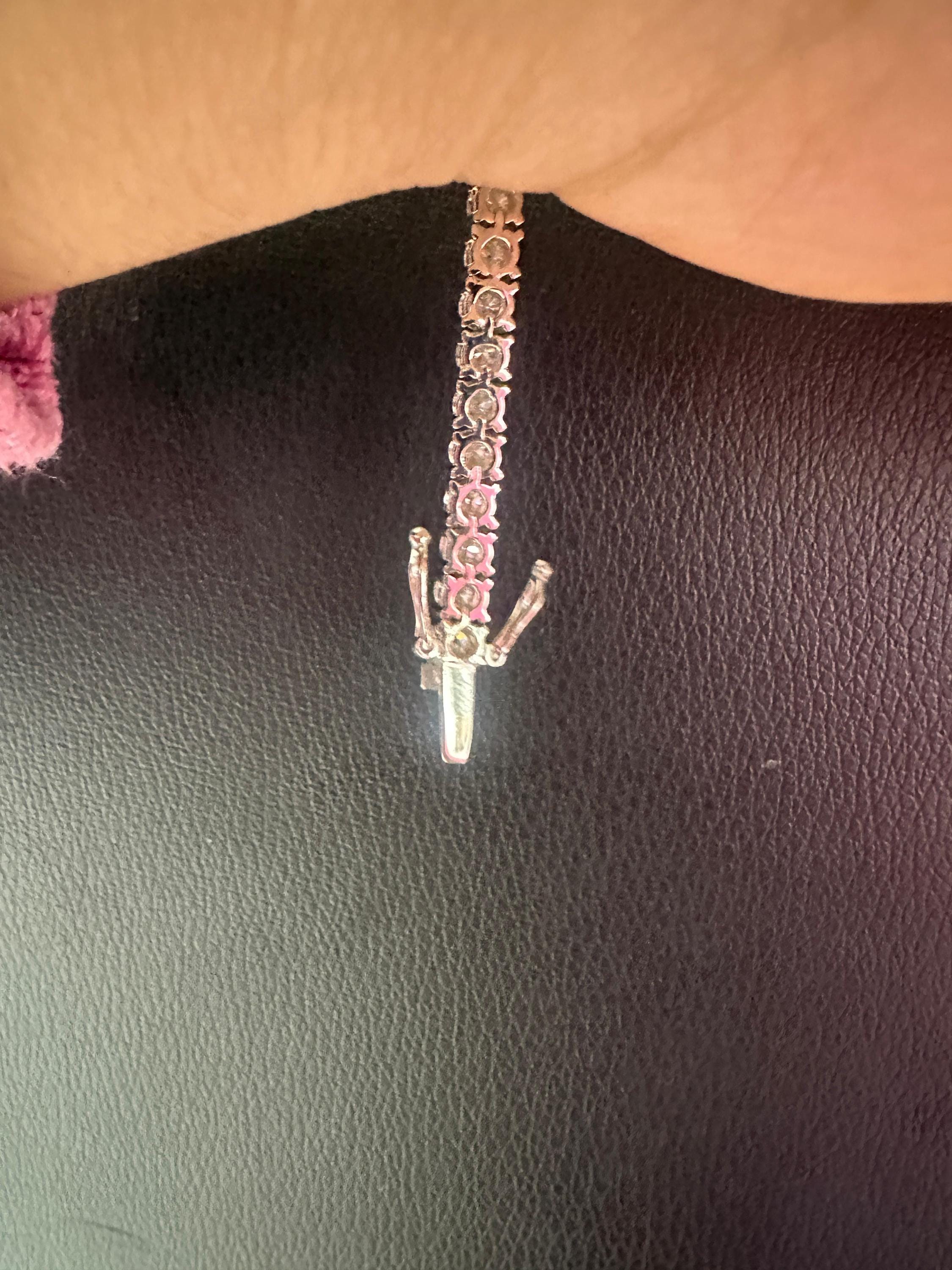 Moissanite Tennis Bracelet | 14K White Gold Vermeil over 925 Sterling Silver