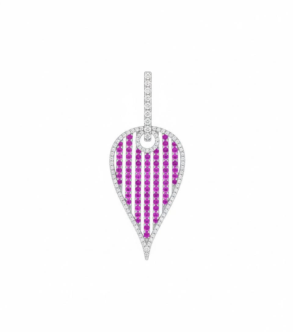 Ruby Moissanite Drop Earrings | 925 Sterling Silver Party Jewelry