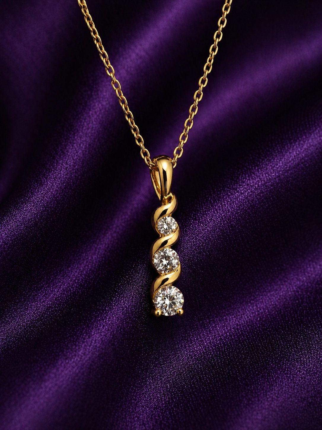 Unique 14k Gold Diamond Pendant | Floating Diamond Necklace, Anniversary Gift for her