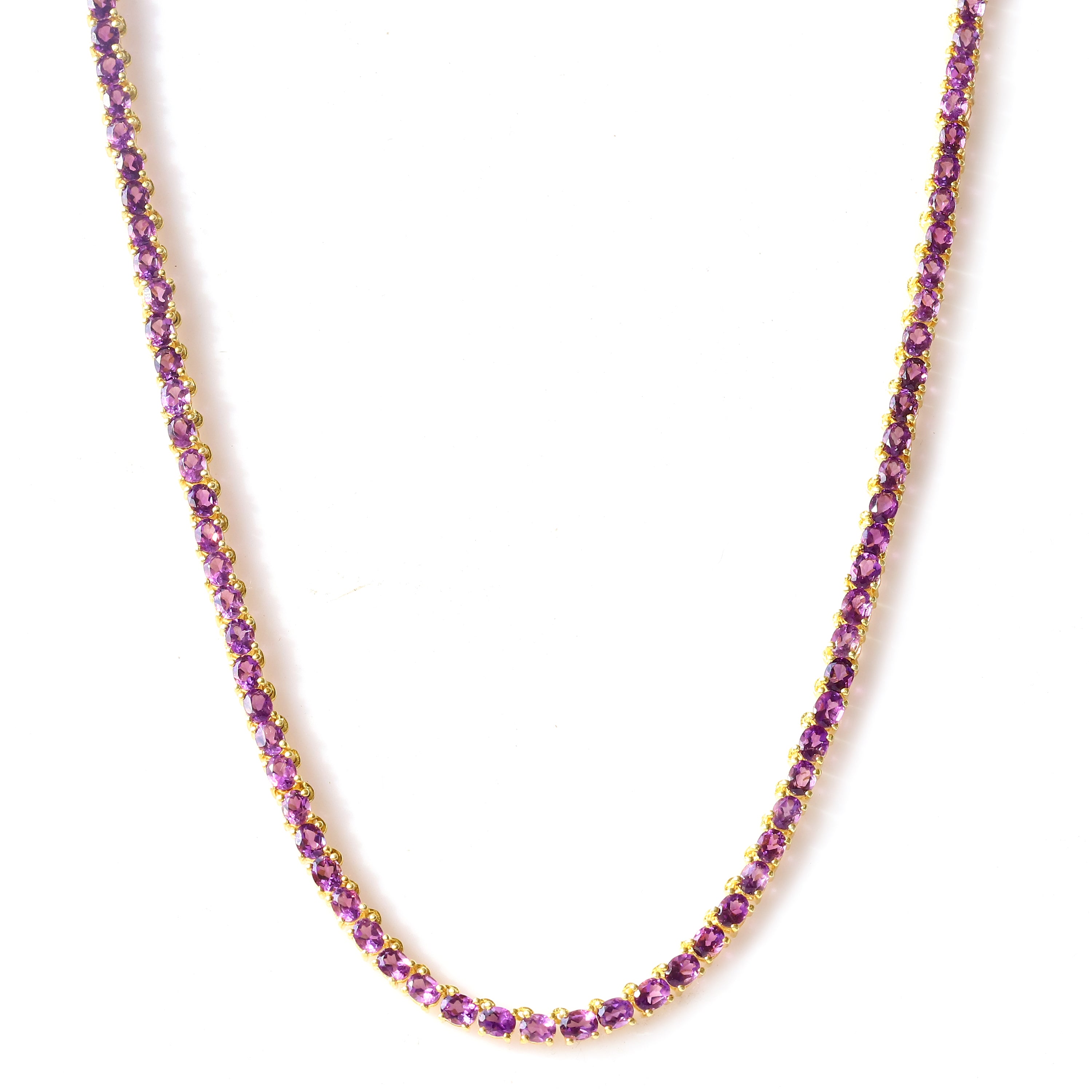 Amethyst Tennis Necklace in 925 Sterling Silver, A Brilliant Jewelry Piece for Every Occasion