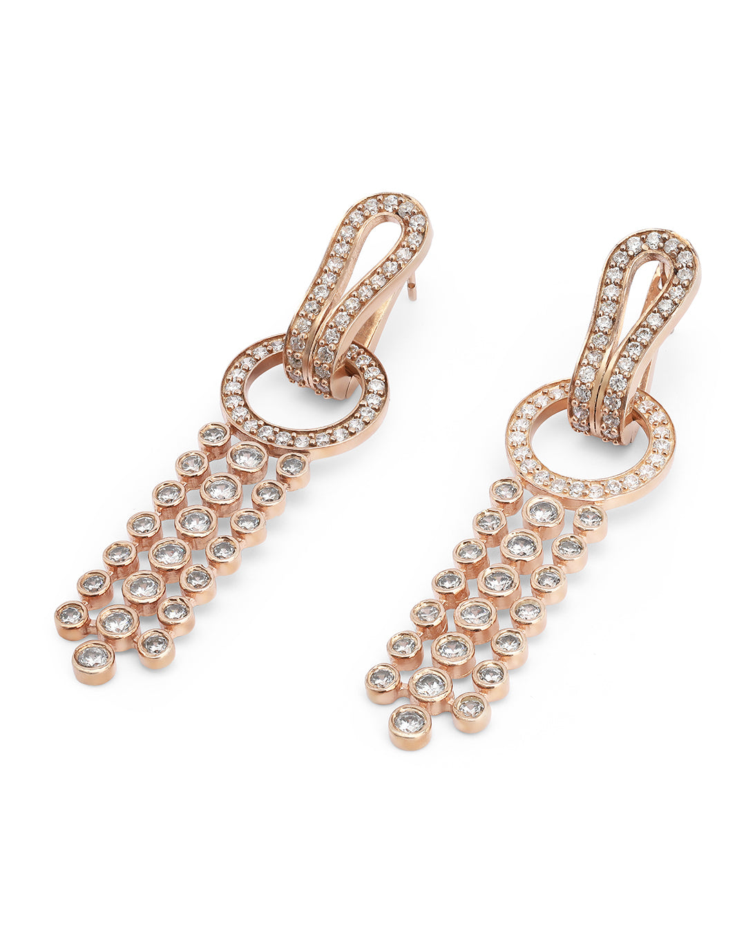Classic Huggie Drop earrings in 14K gold with a modern touch.