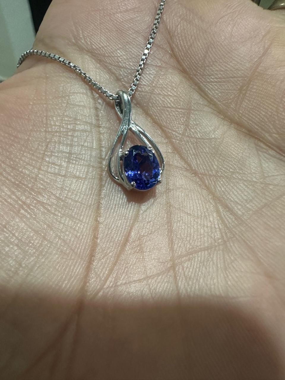 14k Gold Tanzanite Infinity Pendant | 2 CT Rare Blue Gemstone Necklace for her