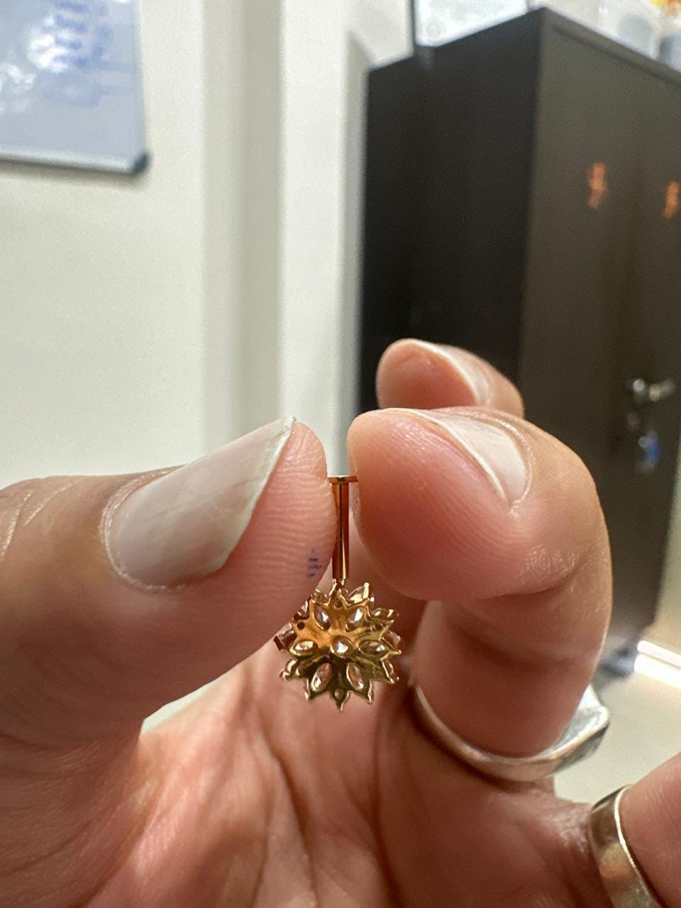 14K Gold Moissanite Earrings | South Screw Lock | Unique Jewelry for Gift
