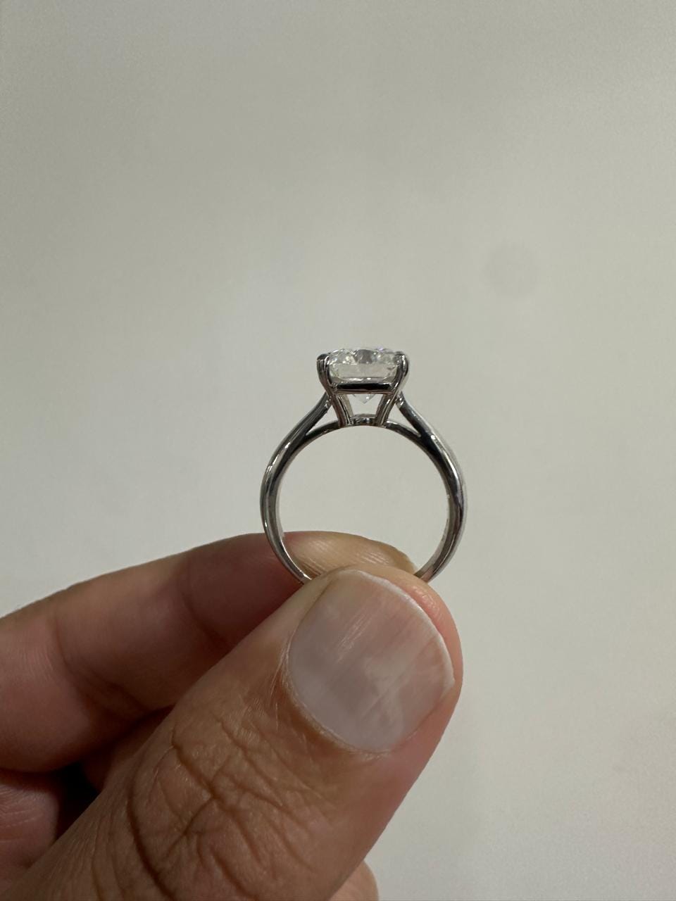 3 CT Radiant cut Moissanite Engagement Ring 14k White Gold Luxury Gift for her