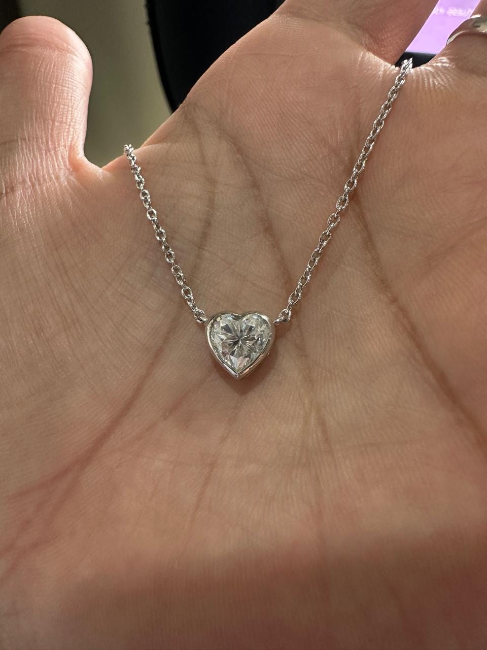 Heart Moissanite Solitaire Pendant | 3CT Diamond Alternative Gemstone Jewelry for her
