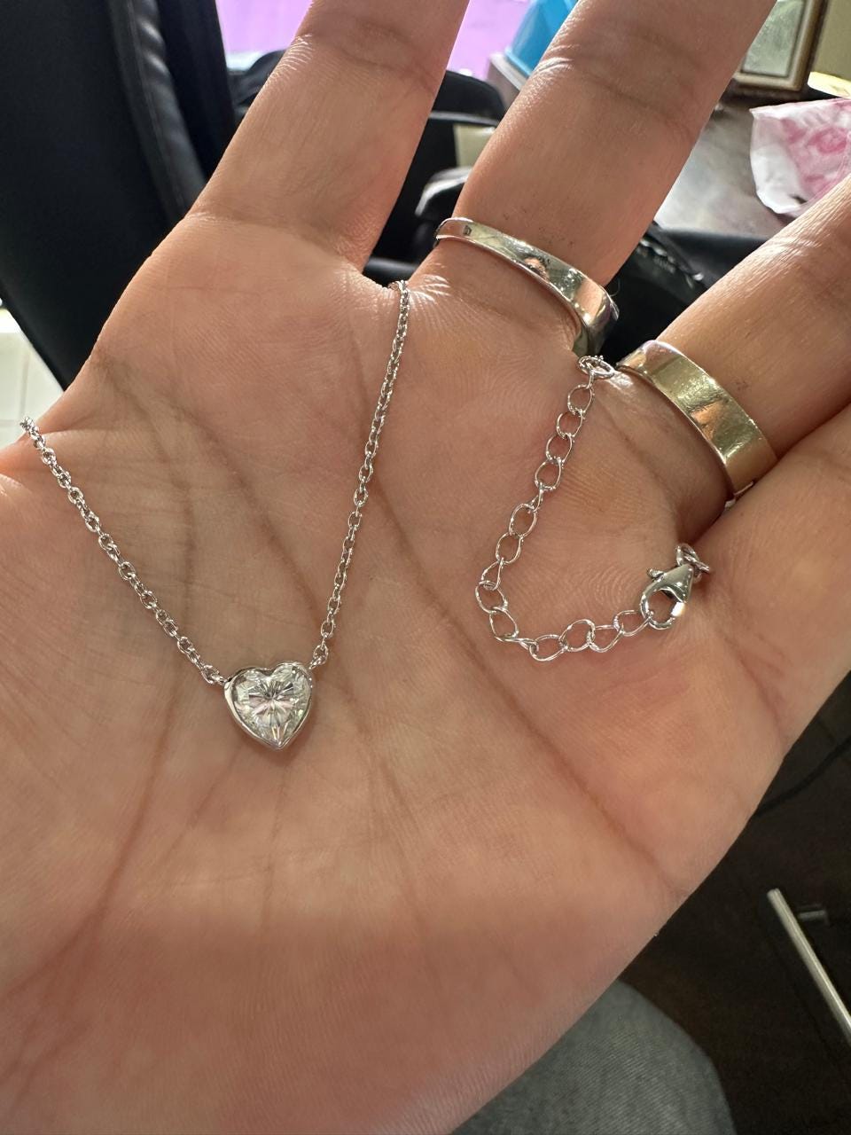 Heart Moissanite Solitaire Pendant | 3CT Diamond Alternative Gemstone Jewelry for her