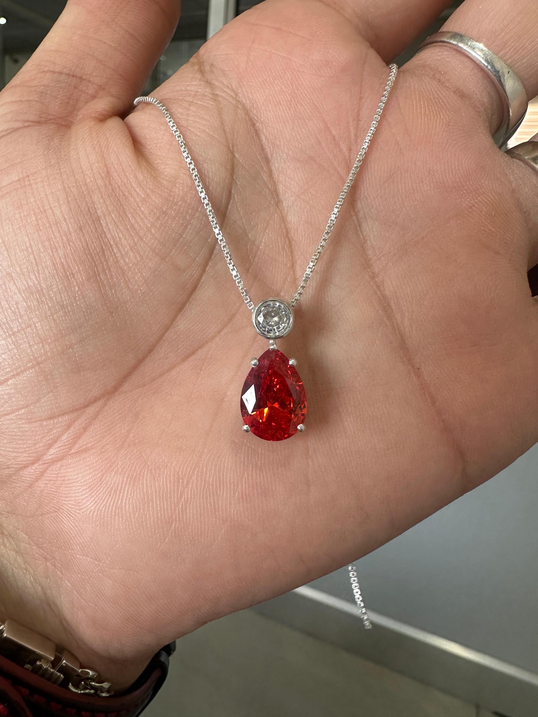 Pear Shape Mexican Opal Pendant • 925 Sterling Silver Gemstone Necklace, Money Stone
