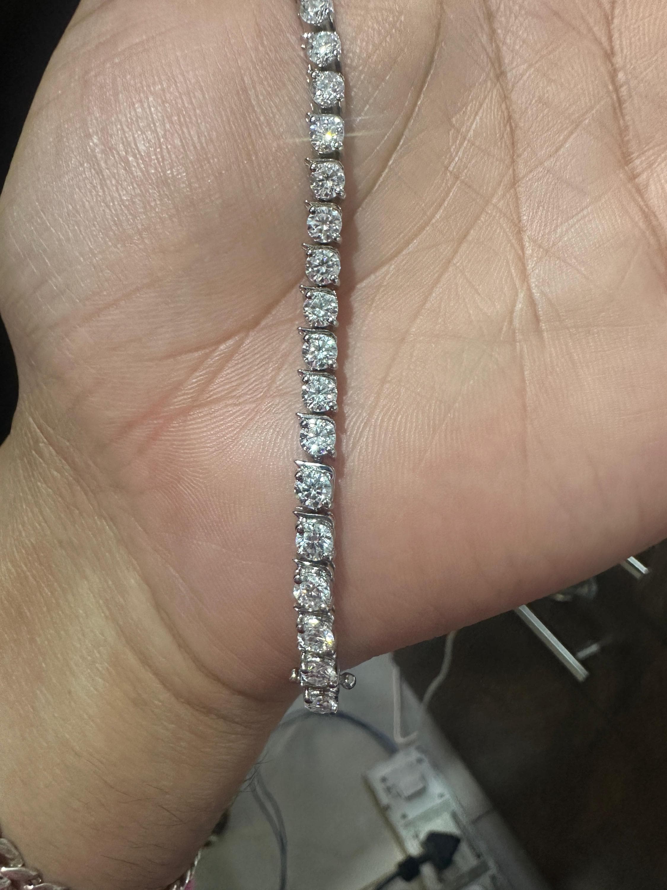 Custom Tennis Bracelet for Gift 925 Sterling Silver | Everyday wear Luxury Bracelet