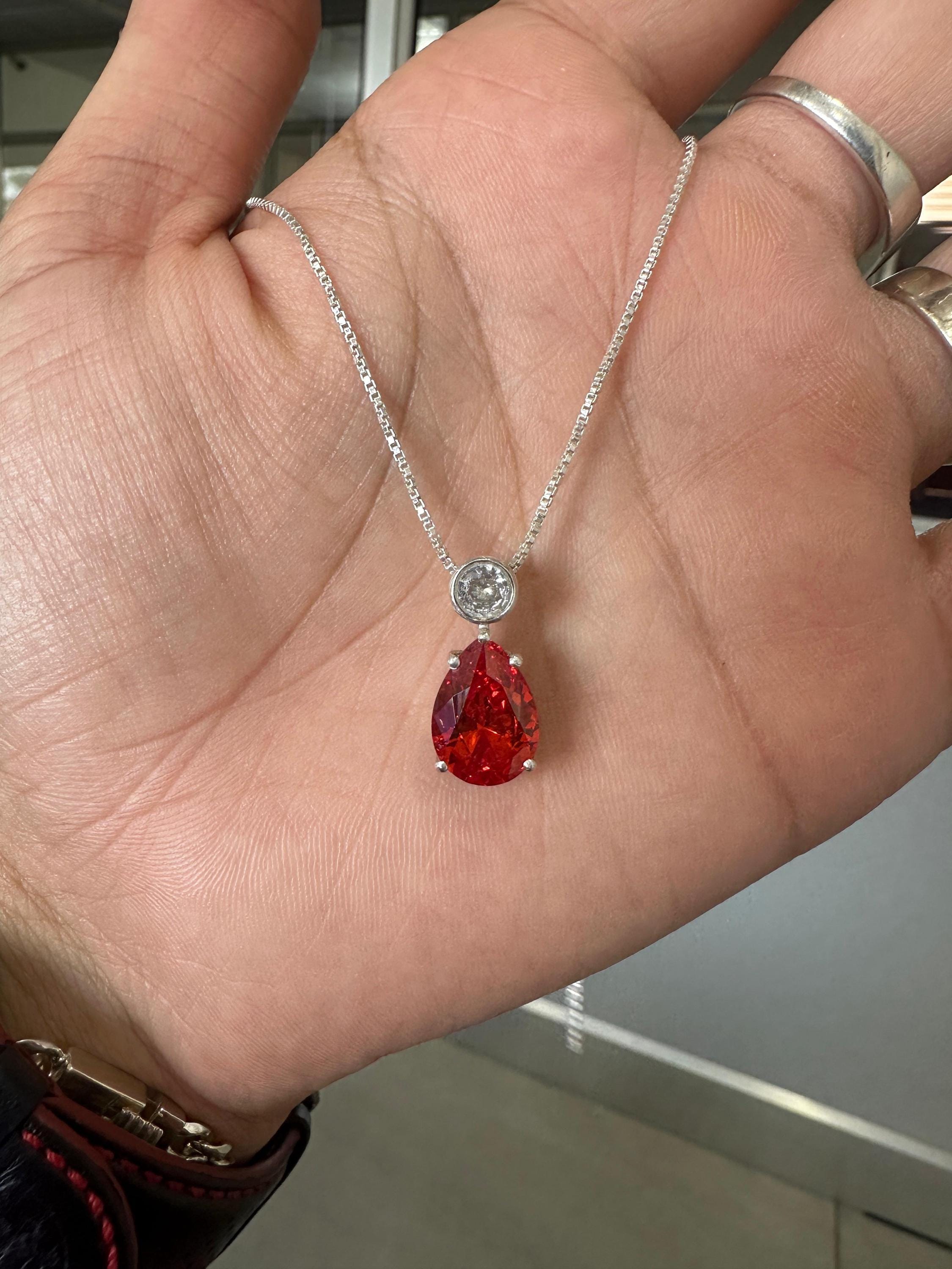 Pear Shape Mexican Opal Pendant • 925 Sterling Silver Gemstone Necklace, Money Stone