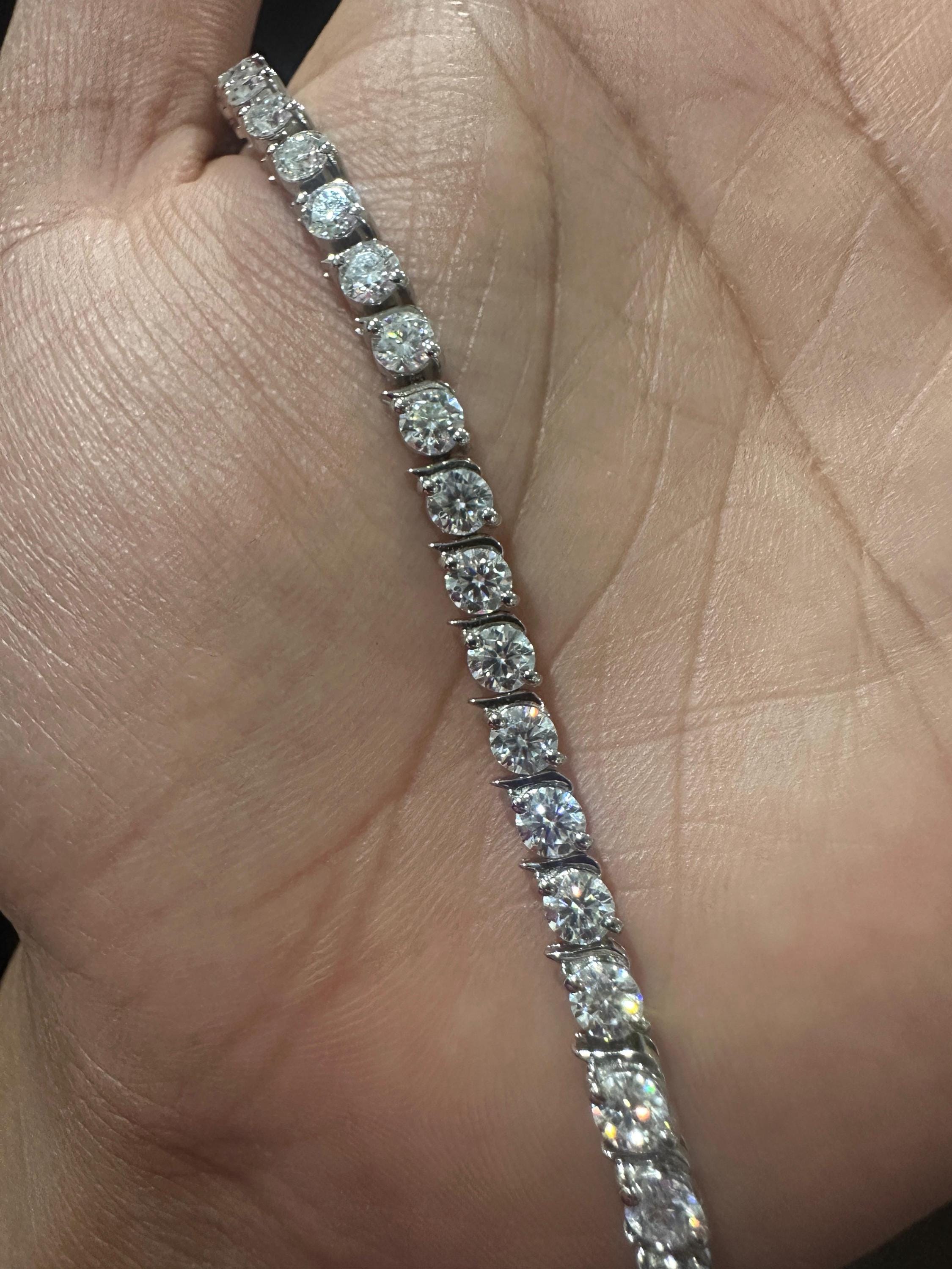 Custom Tennis Bracelet for Gift 925 Sterling Silver | Everyday wear Luxury Bracelet