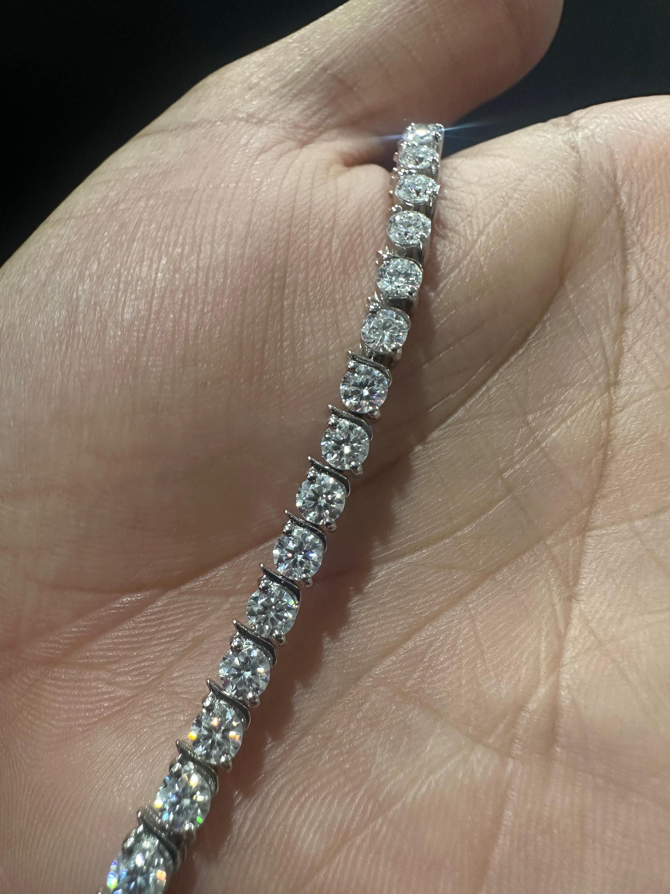Custom Tennis Bracelet for Gift 925 Sterling Silver | Everyday wear Luxury Bracelet