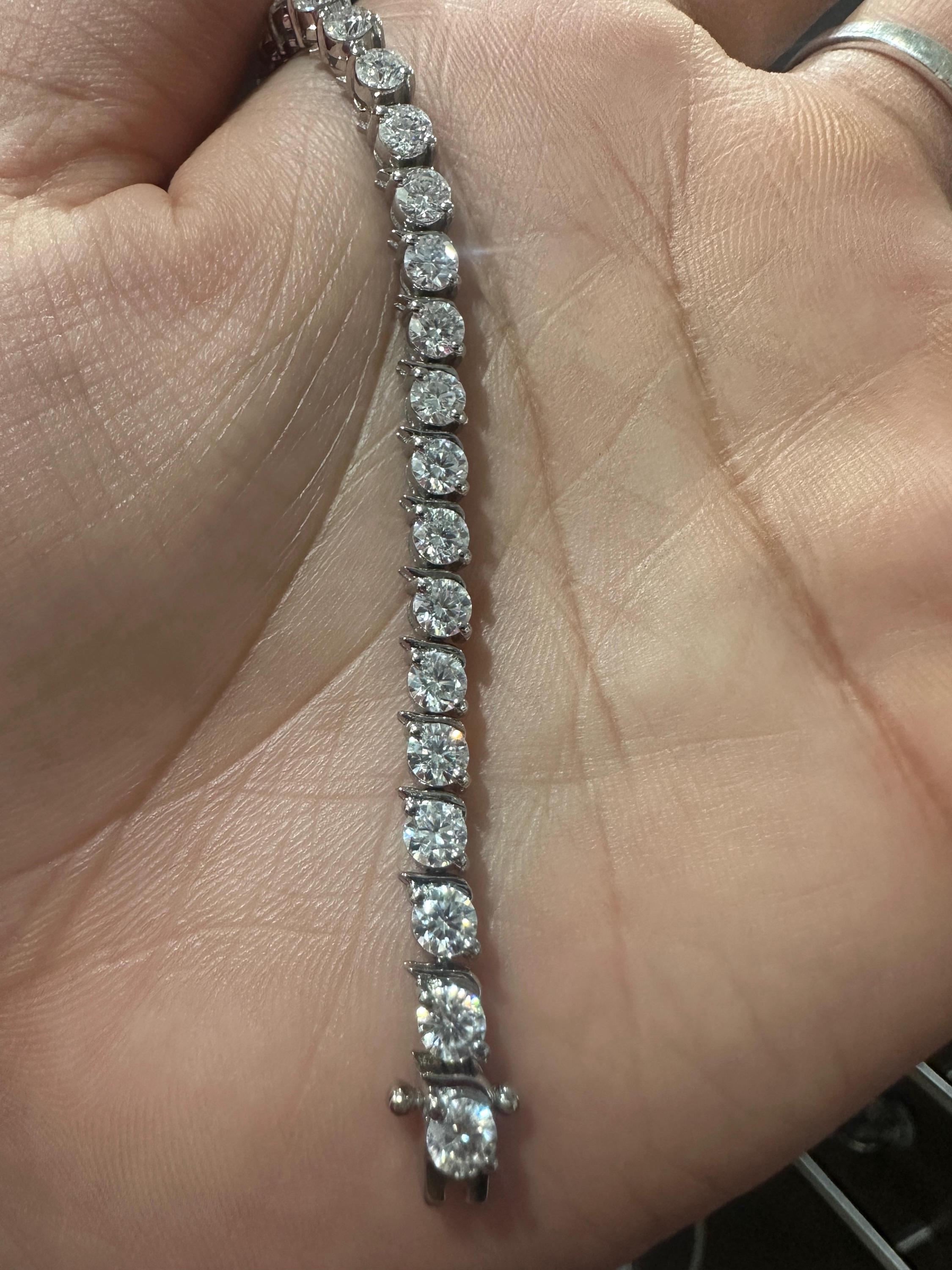 Custom Tennis Bracelet for Gift 925 Sterling Silver | Everyday wear Luxury Bracelet