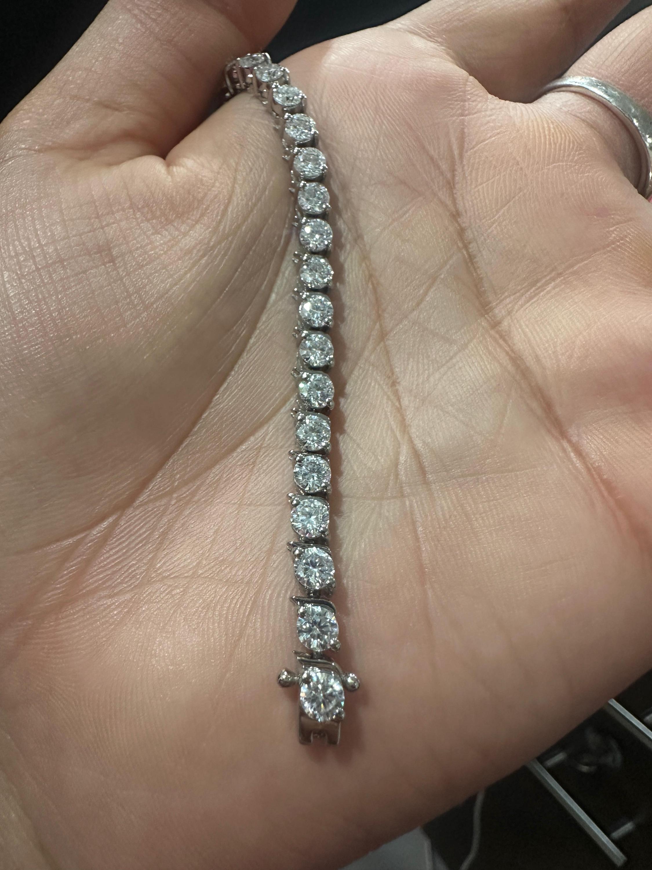 Custom Tennis Bracelet for Gift 925 Sterling Silver | Everyday wear Luxury Bracelet