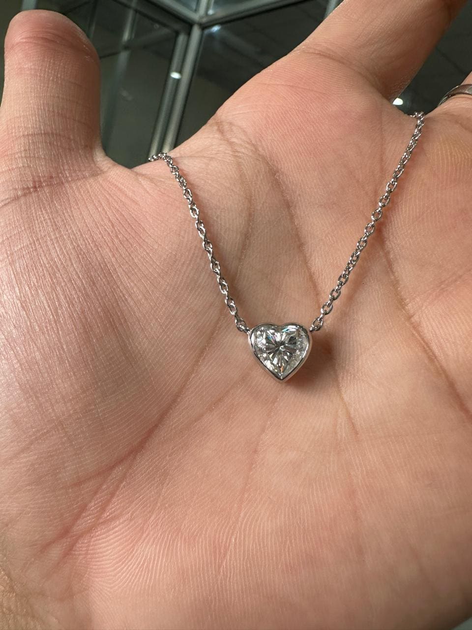 Heart Moissanite Solitaire Pendant | 3CT Diamond Alternative Gemstone Jewelry for her