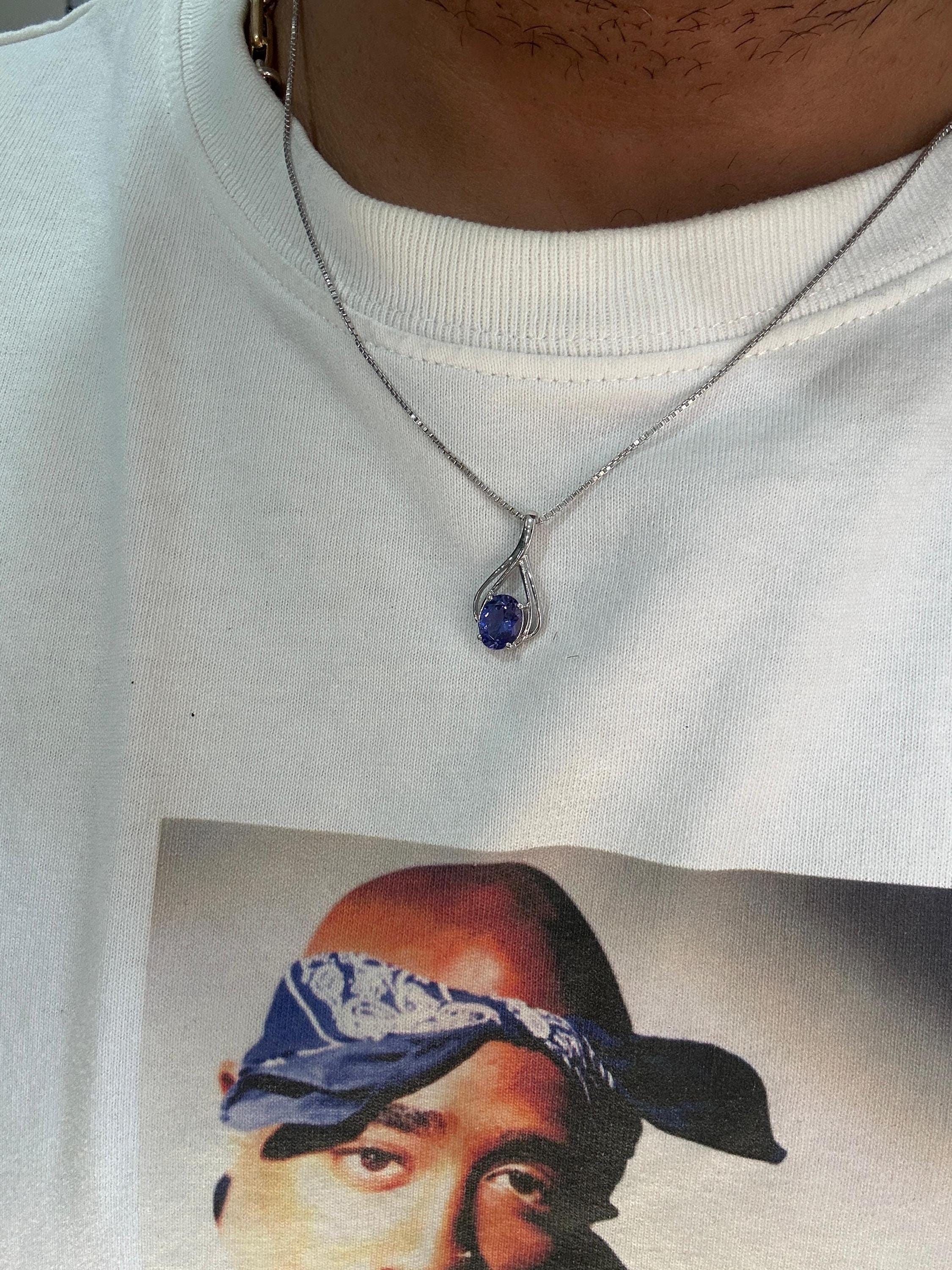 14K White Gold Tanzanite Infinity Pendant Necklace – December Birthstone Jewelry